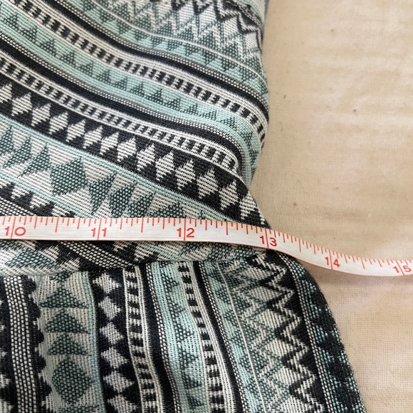 Aeropostale Womens Dress Size S Petite Green Aztec Print Spaghetti Strap Mini - Picture 9 of 11